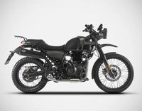 zard exhaust high mount slip on royal enfield himalayan