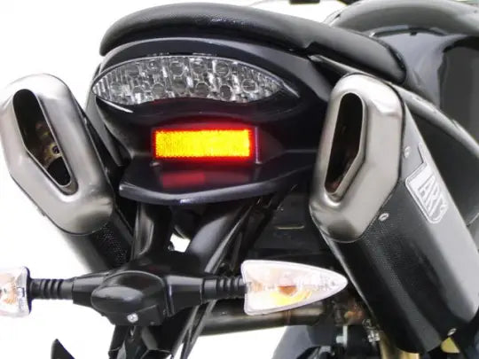 zard exhaust high mount slip on triumph street triple 675
