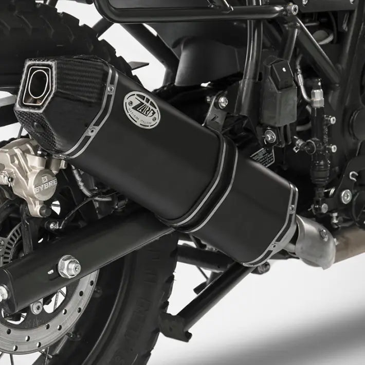 zard exhaust low mount slip on royal enfield himalayan