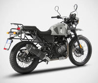 zard exhaust low mount slip on royal enfield himalayan