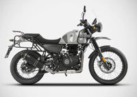 zard exhaust low mount slip on royal enfield himalayan