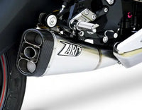 zard exhaust low mount slip on triumph daytona 2013