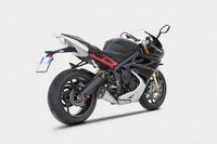 zard exhaust low mount slip on triumph daytona 2013
