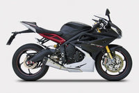 zard exhaust low mount slip on triumph daytona 2013
