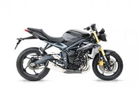 zard exhaust low mount slip on triumph street triple 2013 2016