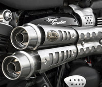 zard exhaust n 2 six days slip ons triumph street scrambler 2017 2019