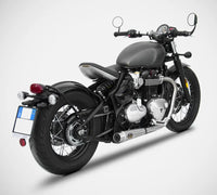 zard exhaust n 2 slip on kit triumph bobber 2017 2023