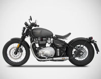 zard exhaust n 2 slip on kit triumph bobber 2017 2023