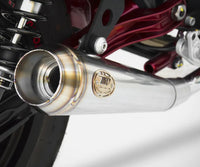 zard exhaust n 2 slip on moto guzzi v7 ii racer