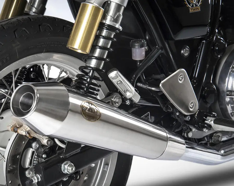 zard exhaust n 2 slip on royal enfield interceptor 650 continental gt 1