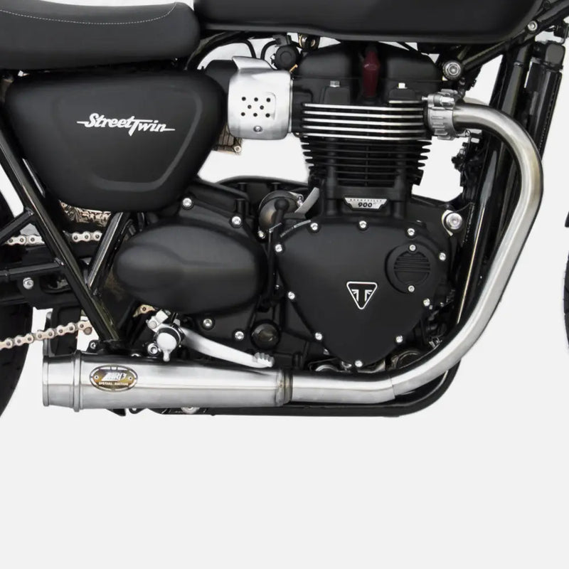 zard exhaust n 2 slip ons triumph street twin 2016 2019