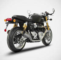 zard exhaust n 2 slip ons triumph thruxton r