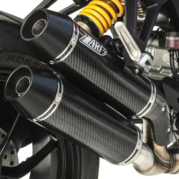 zard exhaust overlapped style slip on ducati monster 1100 evo