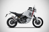 zard exhaust sabbia stainless slip on ducati desert x
