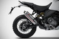 zard exhaust sabbia stainless slip on ducati desert x