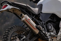 zard exhaust sabbia stainless slip on ducati desert x