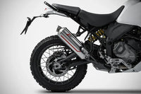 zard exhaust sabbia stainless slip on ducati desert x