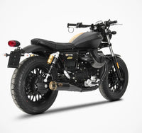 zard exhaust slim n 2 slip on moto guzzi v9 bobber roamer 2016 2019