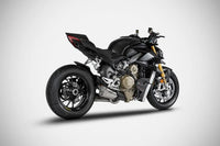 zard exhaust slip on compensed ducati streetfighter v4 2020
