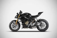 zard exhaust slip on compensed ducati streetfighter v4 2020