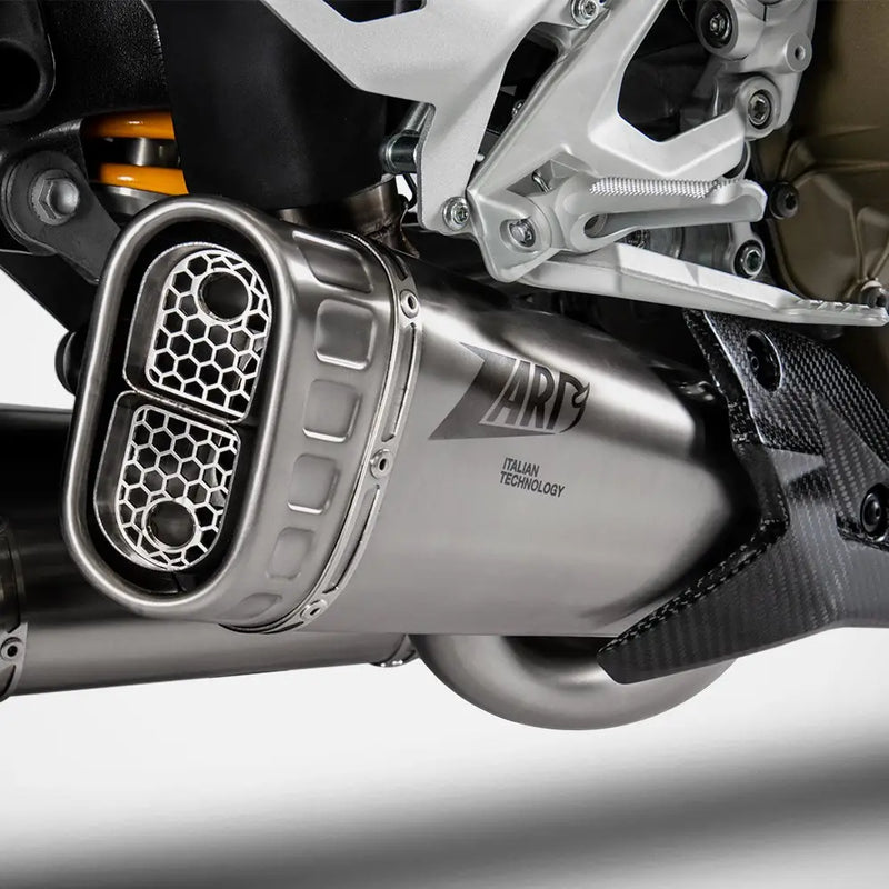zard exhaust slip on compensed ducati streetfighter v4 2020