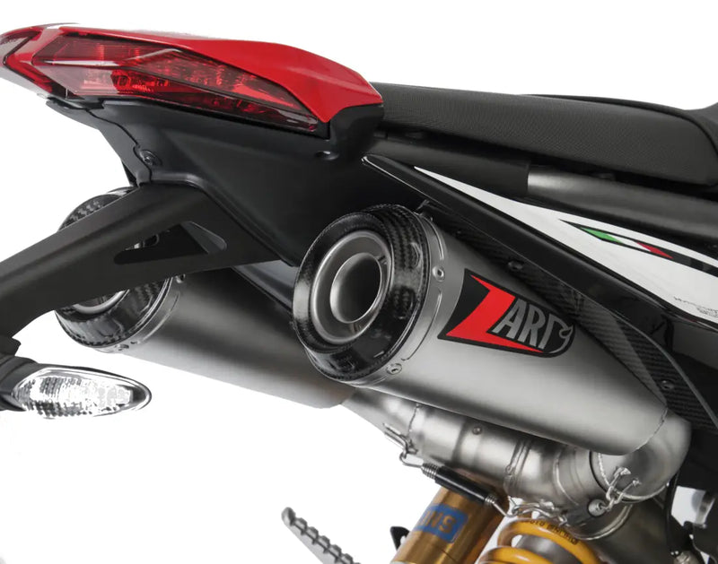 zard exhaust slip on ducati hypermotard 950 sp stainless steel 2019