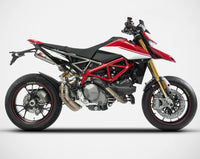zard exhaust slip on ducati hypermotard 950 sp stainless steel 2019