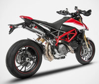 zard exhaust slip on ducati hypermotard 950 sp stainless steel 2019