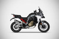 zard exhaust slip on ducati multistrada v4 s 2021 titanium