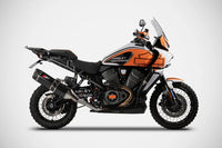 zard exhaust slip on harley davidson pan america stainless steel