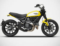 zard exhaust special low mount slip on ducati scrambler 800 2015 2022