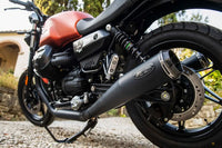 zard exhaust slip on moto guzzi v7 850 2021 limited edition black