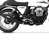 zard exhaust slip on moto guzzi v7 cafe racer classic 2009 2012
