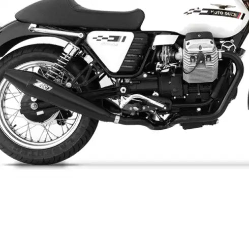 zard exhaust slip on moto guzzi v7 cafe racer classic 2009 2012