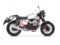 zard exhaust slip on moto guzzi v7 cafe racer classic 2009 2012