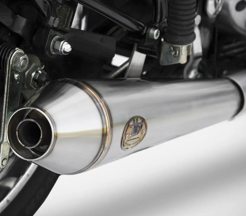 zard exhaust slip on royal enfield trials 500 2019 2020