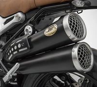 zard exhaust slip on thunderbolt high mount bmw r ninet scrambler 2021