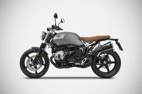 zard exhaust slip on thunderbolt high mount bmw r ninet scrambler 2021