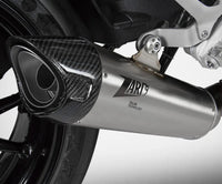 zard exhaust slip on triumph speed triple 1200 rs rr 2021 titanium