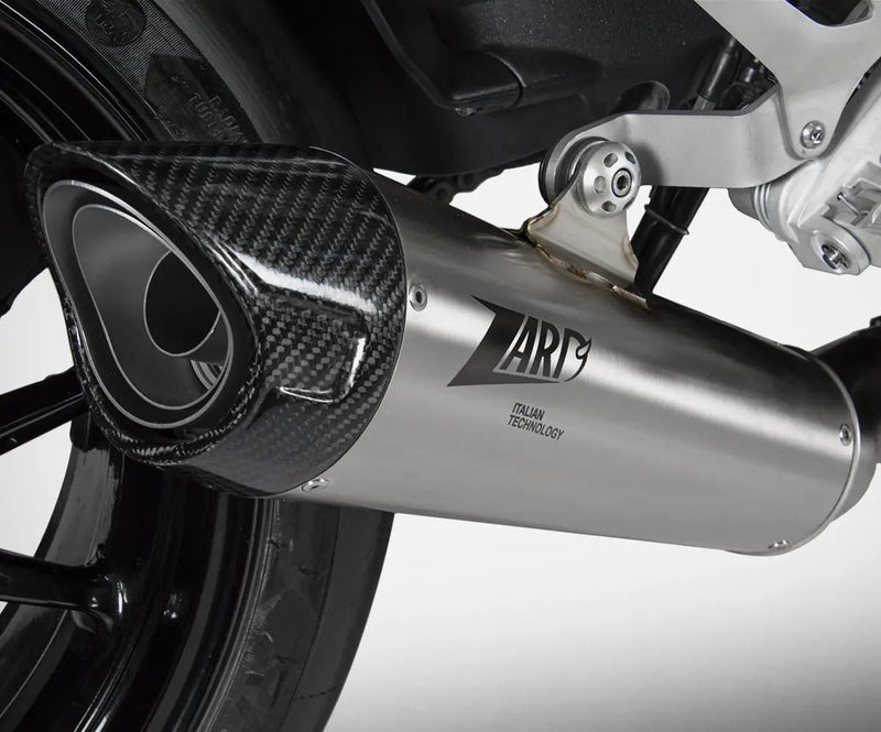 zard exhaust slip on triumph speed triple 1200 rs rr 2021 titanium