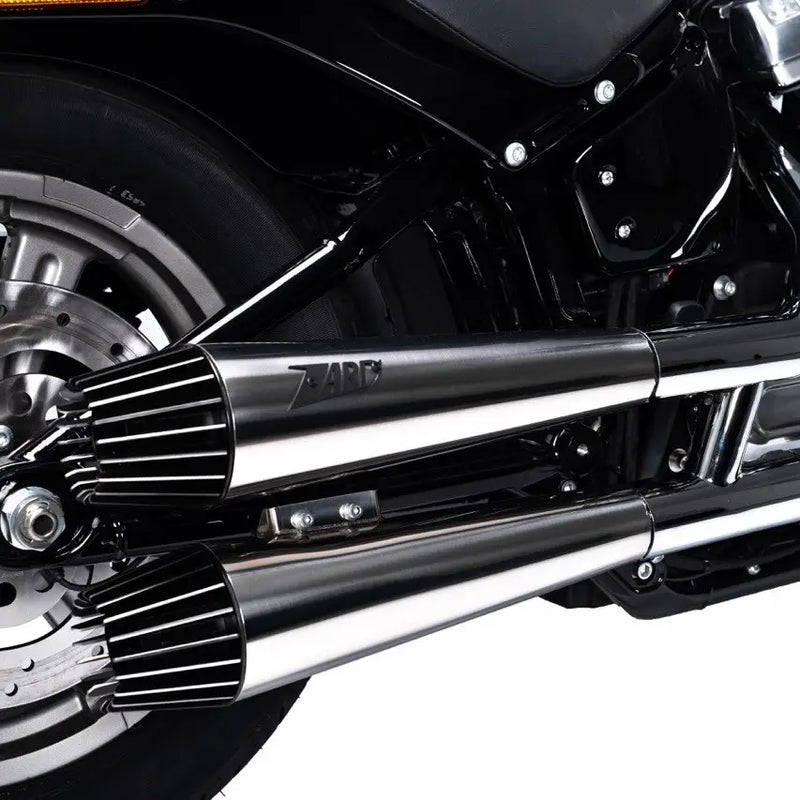 zard exhaust slip on w avio end caps harley davidson softail m8 models 2016