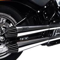 zard exhaust slip on w avio end caps harley davidson softail m8 models 2016