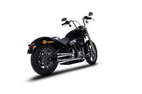 zard exhaust slip on w avio end caps harley davidson softail m8 models 2016