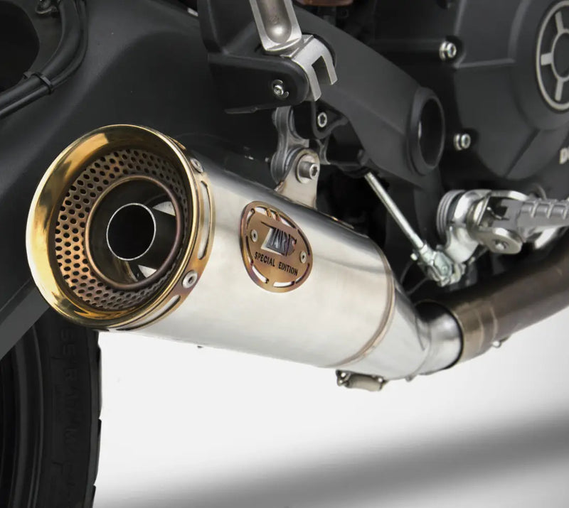 zard exhaust slip on zuma ducati scrambler 800 2015 2022