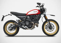 zard exhaust slip on zuma ducati scrambler desert sled 2017