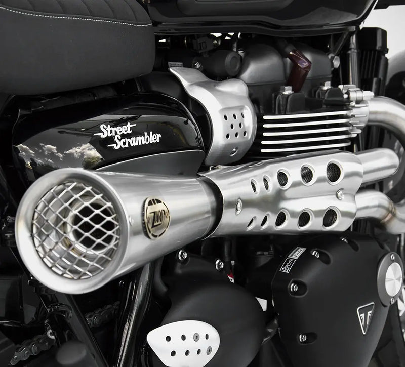 zard exhaust tiger 70 full system triumph street scrambler 900 2017