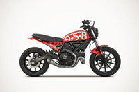 zard exhaust lite slim seat diamond stitching ducati scrambler 800 2015 2022