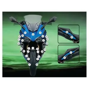 Eazi-Grip Motorcycle Paint Protection Suzuki GSX-S1000 GT 2022-